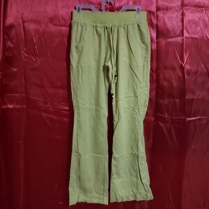 Yellow Flare Leg Pants